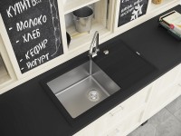 Chiuvetă de bucătărie Florentina Combi 860 Anthracite (21.400.D0860.302) imaginea #4 — magazin online Desire.md