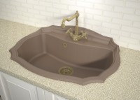 Кухонная мойка Florentina Emiliya 770 Cappuccino (20.360.E0770.306) фото №2 — интернет-магазин Desire.md