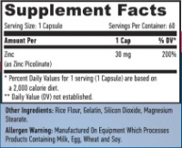 Vitamine Haya Labs Zinc Picolinate 60tab imaginea #2 — magazin online Desire.md