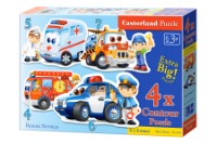 Puzzle Castorland 4in1 Rescue Services (B-04393) imaginea #5 — magazin online Desire.md