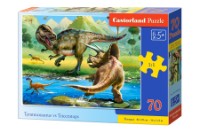 Пазл Castorland 70 Tyrannosaurus VS Triceratops (B-070084)
