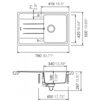 Кухонная мойка Schock Set D-100S Sabbia + Plutos Sabbia + Gift Board                    фото №2 — интернет-магазин Desire.md