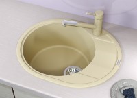 Кухонная мойка Florentina Rodos 580 Gray (20.240.B0580.305) фото №2 — интернет-магазин Desire.md