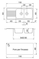 Chiuvetă de bucătărie Plados Atlantic AT1162 UM41 Aluminium imaginea #2 — magazin online Desire.md
