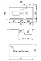 Chiuvetă de bucătărie Plados Corax CX0991 UM44 Black imaginea #2 — magazin online Desire.md