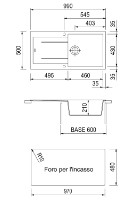 Кухонная мойка Plados Elegance AM9910 UG90 Opal White фото №2 — интернет-магазин Desire.md