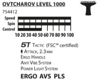 Ракетка для настольного тенниса Donic Ovtcharov 1000 (754412) фото №2 — интернет-магазин Desire.md