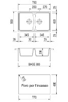 Chiuvetă de bucătărie Plados Spazio SP0792 UM41 Aluminium imaginea #2 — magazin online Desire.md