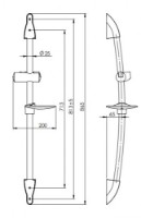 Душевой набор Rubineta Accord-Aqua-Superflex WT (624025) фото №2 — интернет-магазин Desire.md