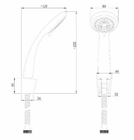 Set pentru duș Rubineta Delta Grand (625018) imaginea #3 — magazin online Desire.md