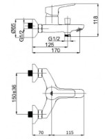 Baterie pentru cadă Rubineta UNO-10 (N10001) imaginea #2 — magazin online Desire.md