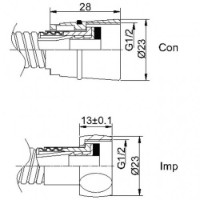 Душевой набор Rubineta Varianta Delta (624101) фото №2 — интернет-магазин Desire.md