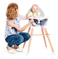 Стульчик для кормления Kinderkraft Fini Gray фото №4 — интернет-магазин Desire.md