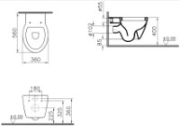Унитаз Vitra Sunrise Wall Hung (5384B003-0075) фото №3 — интернет-магазин Desire.md