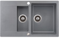 Chiuvetă de bucătărie Aquasanita Helika Cuba SQC151 Alumetallic imaginea #1 — magazin online Desire.md