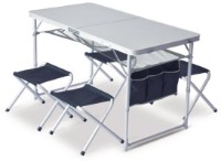 Складной стол со стульями для кемпинга Pinguin Set table + 4 stools Petrol