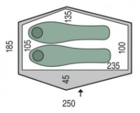 Палатка Pinguin Echo 2 Green фото №2 — интернет-магазин Desire.md