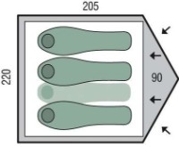 Cort Pinguin Serac Green imaginea #2 — magazin online Desire.md