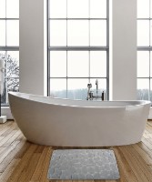Коврик для ванной MSV Pebble 50x80cm Grey (41074) фото №4 — интернет-магазин Desire.md