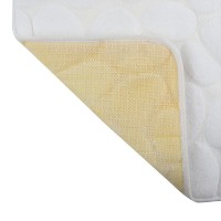 Коврик для ванной MSV Pebble 50x80 White (41073) фото №4 — интернет-магазин Desire.md