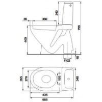 Унитаз Cersanit Eko (5518) фото №2 — интернет-магазин Desire.md