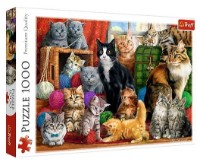 Пазл Trefl 1000 Feline meeting (10555) фото №2 — интернет-магазин Desire.md