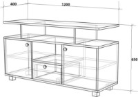 Comodă TV Fabrik Home Forever Дуб Каменный imaginea #3 — magazin online Desire.md