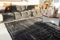 Covor Louis de Poortere Mad Men 8655 White on black 2.00x2.80m imaginea #3 — magazin online Desire.md