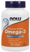 Витамины NOW Omega-3 1000mg 100cap