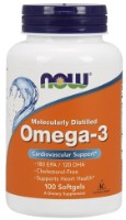 Жирные кислоты NOW Omega-3 1000mg 100cap