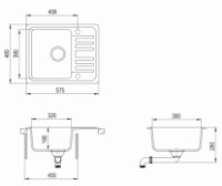 Chiuvetă de bucătărie Aquasanita Helika Notus SQ102 Cerrus imaginea #2 — magazin online Desire.md