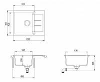 Chiuvetă de bucătărie Aquasanita Tesa SQT102 Argent imaginea #2 — magazin online Desire.md