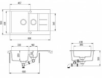 Кухонная мойка Aquasanita Helika Tesa SQT151 Argent фото №2 — интернет-магазин Desire.md