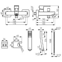 Baterie pentru cadă Ferro Zicco BZI11  imaginea #2 — magazin online Desire.md
