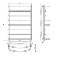 Uscător de prosoape Elna Cascad Mix-8 800x530 imaginea #2 — magazin online Desire.md