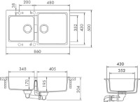 Chiuvetă de bucătărie Schock Signus N-200 Polaris imaginea #3 — magazin online Desire.md