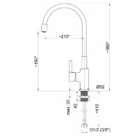 Смеситель для кухни Rubineta Flexy-33 WT (FL30078) фото №3 — интернет-магазин Desire.md