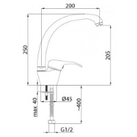 Смеситель для умывальника Rubineta Optima-33 (O30008) фото №2 — интернет-магазин Desire.md
