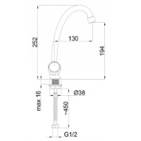 Смеситель для кухни Rubineta R-6 Eco (R66001) фото №2 — интернет-магазин Desire.md