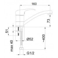 Смеситель для умывальника Rubineta P-19 Star (P90001) фото №2 — интернет-магазин Desire.md