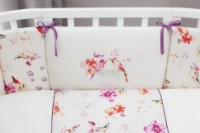 Lenjerie de pat pentru copii Perina Watercolor Oval White (АО6-125х75)