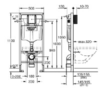 Rezervor WC îngropat cu cadru Grohe SL + Skate Cosmo Crom (38528001) imaginea #2 — magazin online Desire.md