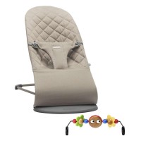 Șezlong pentru bebeluși BabyBjorn Bliss Sand Grey with Toy Bar (606117A) imaginea #1 — magazin online Desire.md