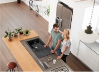 Chiuvetă de bucătărie Ferro DRGM48/78GA 780x480mm Gray (05382)  imaginea #2 — magazin online Desire.md