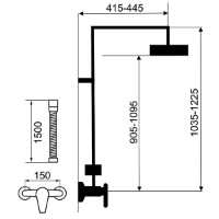 Set pentru duș Ferro Metalia SET068/TER.0 imaginea #2 — magazin online Desire.md