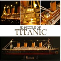 Puzzle 3D-constructor CubicFun Titanic Led (L521h) imaginea #3 — magazin online Desire.md