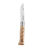 Cuțit Opinel Stainless Steel Engraving Hiking N08 imaginea #2 — magazin online Desire.md