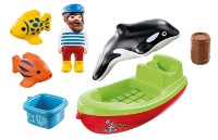 Корабль Playmobil 1.2.3: Fisherman with Boat (PM70183) фото №2 — интернет-магазин Desire.md
