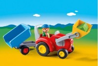 Фигурка героя Playmobil 1.2.3: Tractor with Trailer (PM6964)