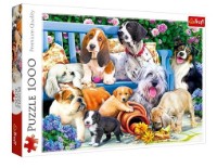 Puzzle Trefl 1000 Dogs in the garden (10556) imaginea #2 — magazin online Desire.md